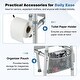preview thumbnail 9 of 8, Gymax Raised Toilet Seat w/Handles Padded Arms Adjustable Height &