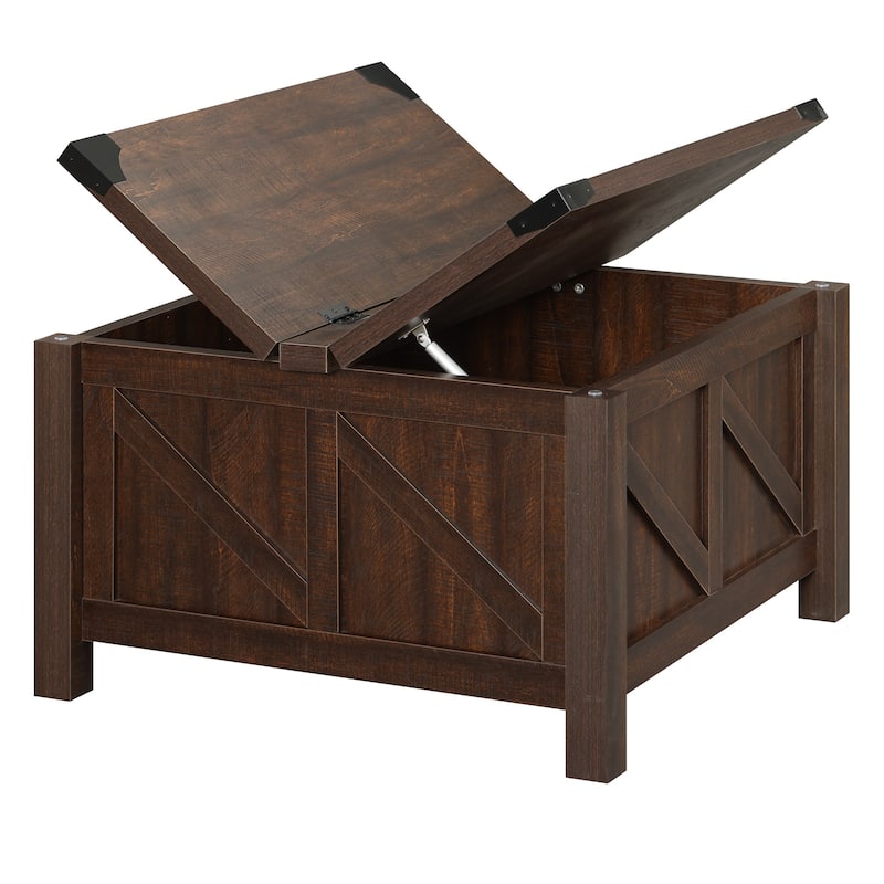 WAMPAT Modern Farmhouse Coffee Table