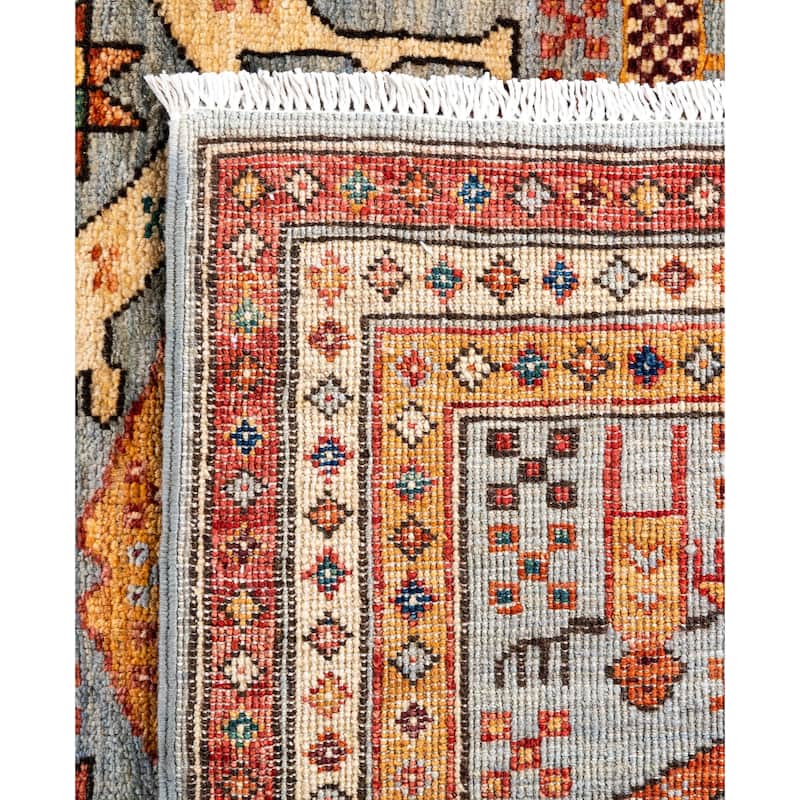Serapi One-of-a-Kind Hand-Knotted Area Rug - Gray - 4' 2" x 5' 10"