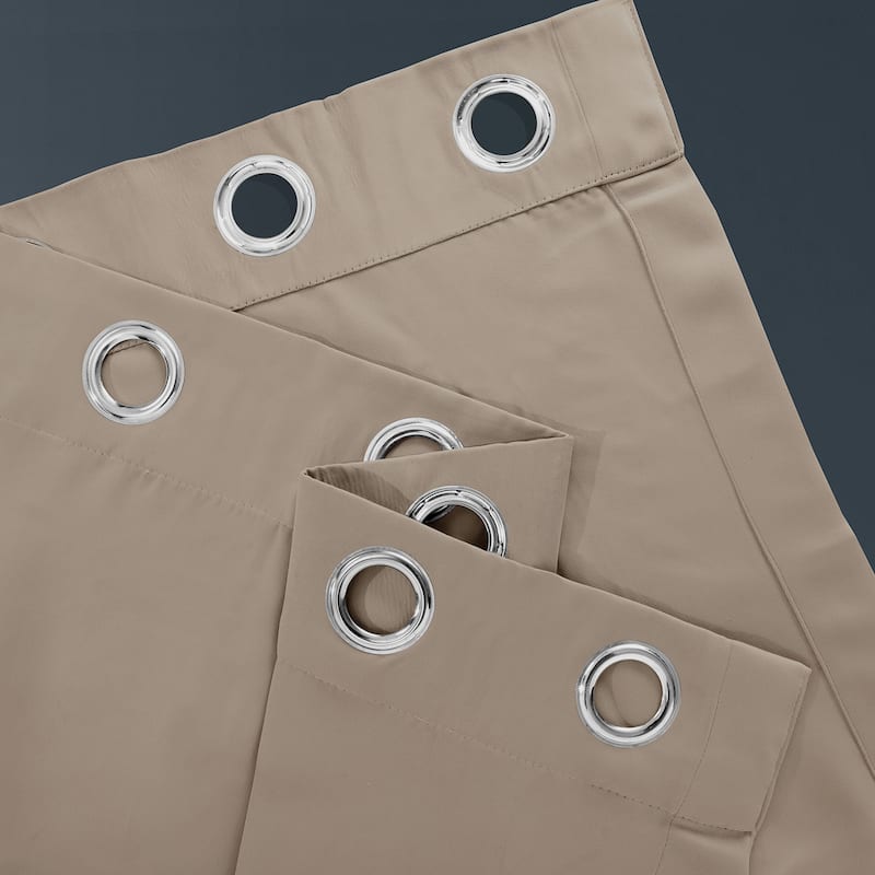 Exclusive Fabrics Extra Wide Room Darkening Grommet Curtain 120 Inch (1 Panel)