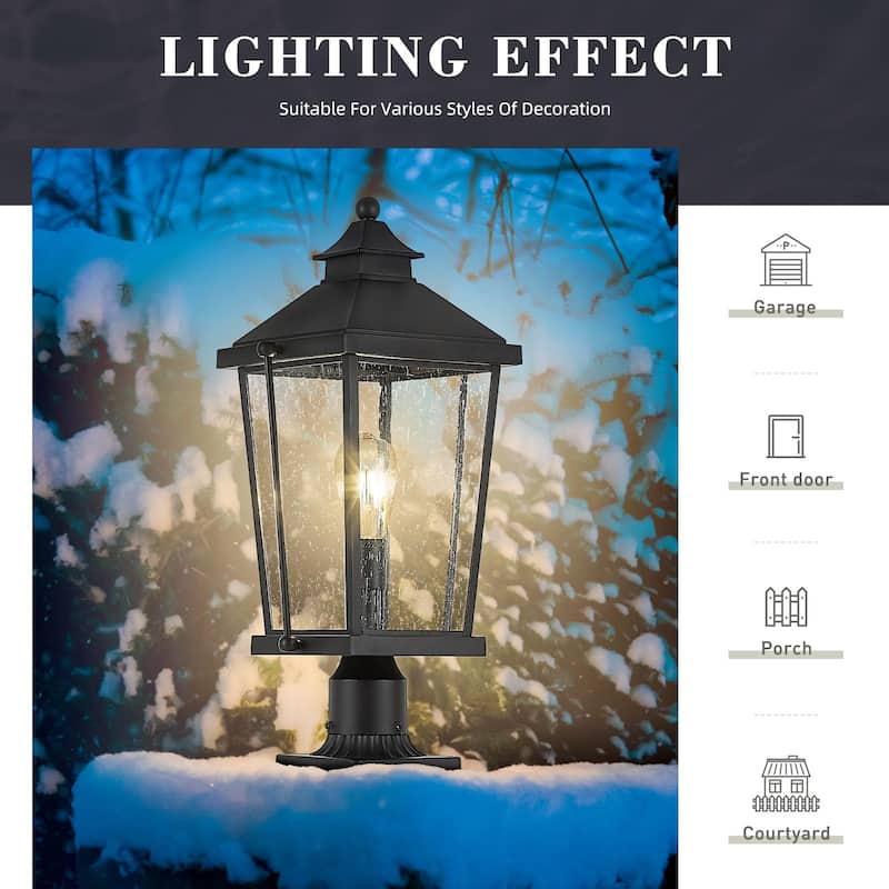 22 Inch Pole Light, Outdoor Post Light