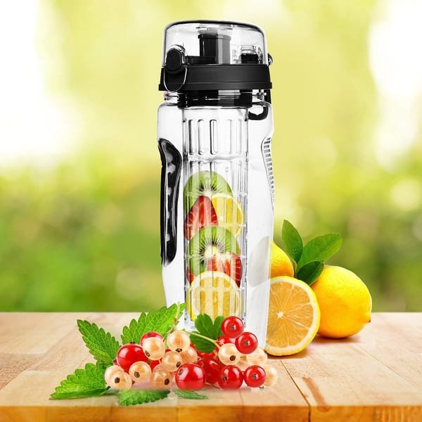 1000ml Fruit Infuser Water Bottle with Flip Lid - Bed Bath & Beyond