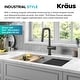 preview thumbnail 149 of 165, Kraus Urbix Industrial Solid Brass Kitchen Faucet