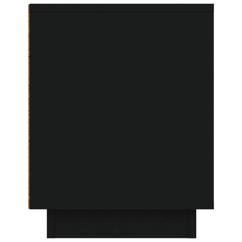 vidaXL TV Cabinet Black Engineered wood Standard TV Cabinet - 13.8 x 31.5 x 17.7 in