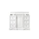 preview thumbnail 5 of 29, James Martin Vanities De Soto 48" Single Vanity, Bright White Bright White Cabinet Base Only - No Top