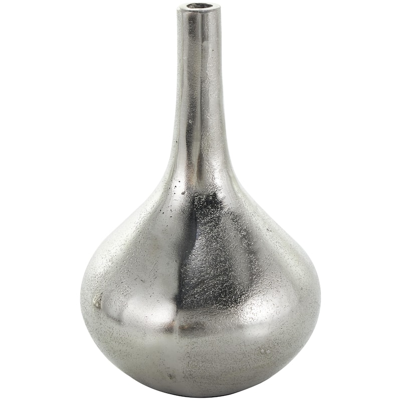 Aluminum Metal Decorative Vase with Varying Shapes - Set of 3 Gold, Silver, Black - CosmoLiving by Cosmopolitan
