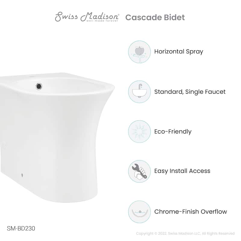 Cascade Bidet - Glossy White