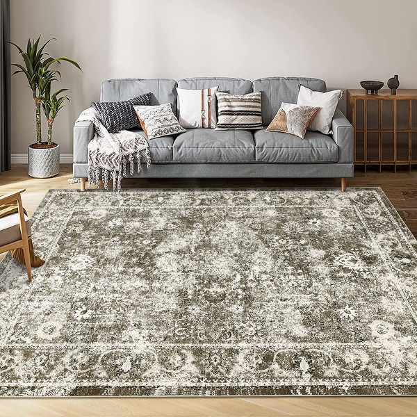 Vintage Rugs, Indoor Vintage Living Room Carpet Kitchen Washable