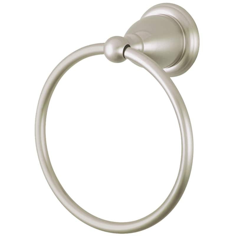 Heritage 6-Inch Towel Ring - Brushed Nickel