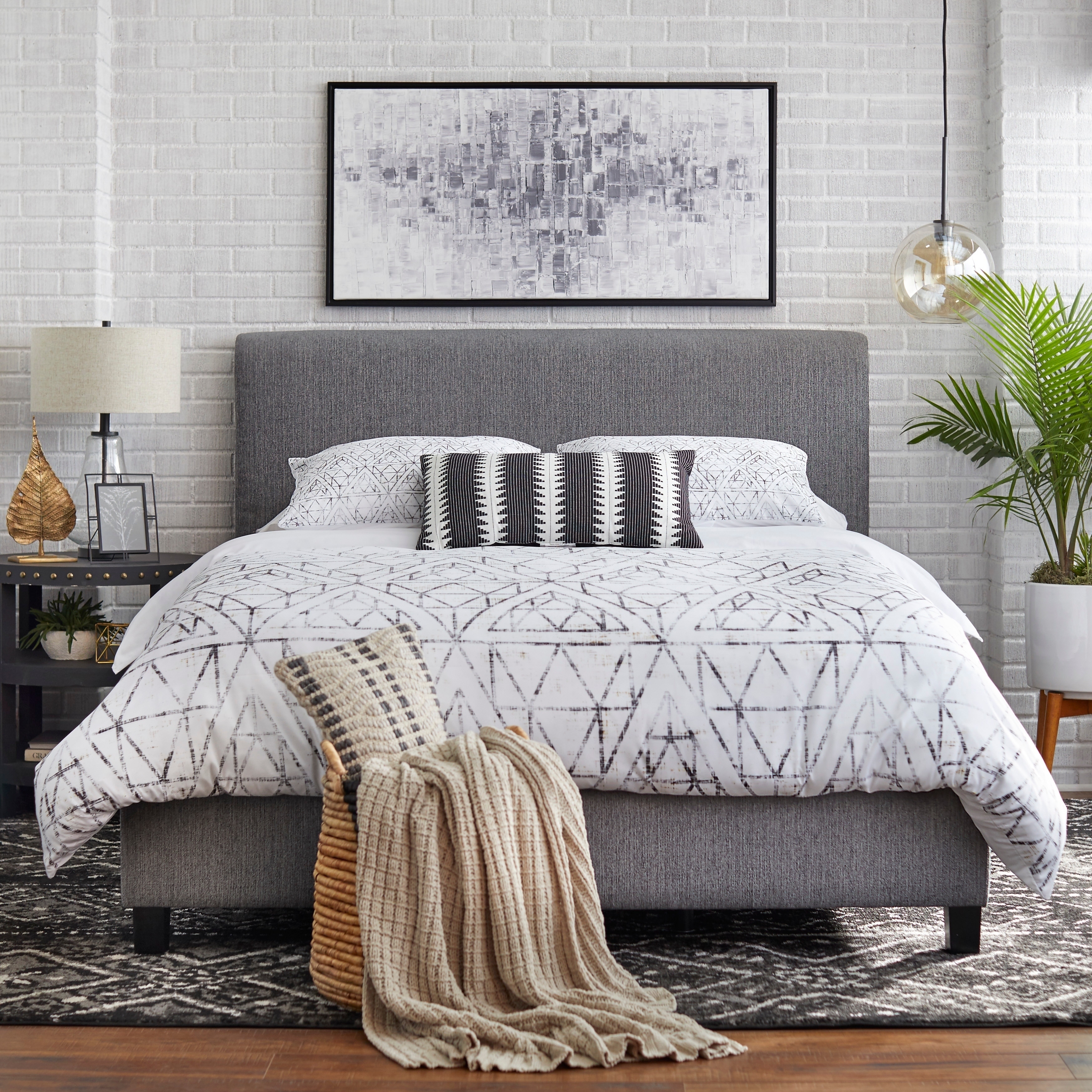 Lifestorey emery shop upholstered queen bed