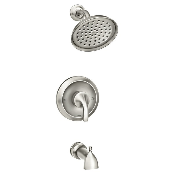 Moen 82303 Hamden Tub and Shower Trim Package with 1.75 GPM Single Function Shower Head and Posi-Temp Technology