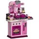 preview thumbnail 2 of 7, Qaba Play Kitchen, Kids Kitchen Playset, Toy Kitchen with Lights, Sounds, 33 Accessories, Interactive Playset for 3-6 Years