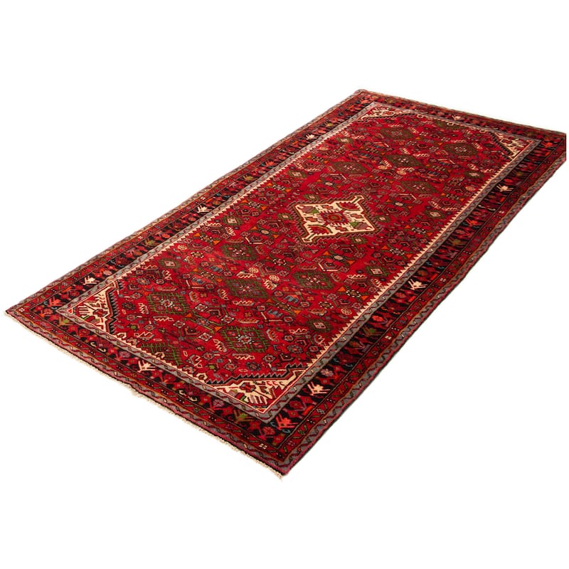 ECARPETGALLERY Hand-knotted Andelz Red Wool Rug - 5' x 10' 5"