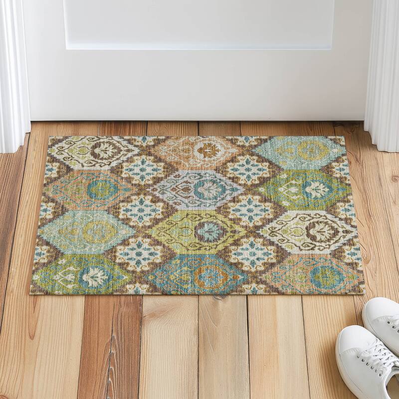 Machine Washable Indoor/ Outdoor Global Bayfield Chantille Rug