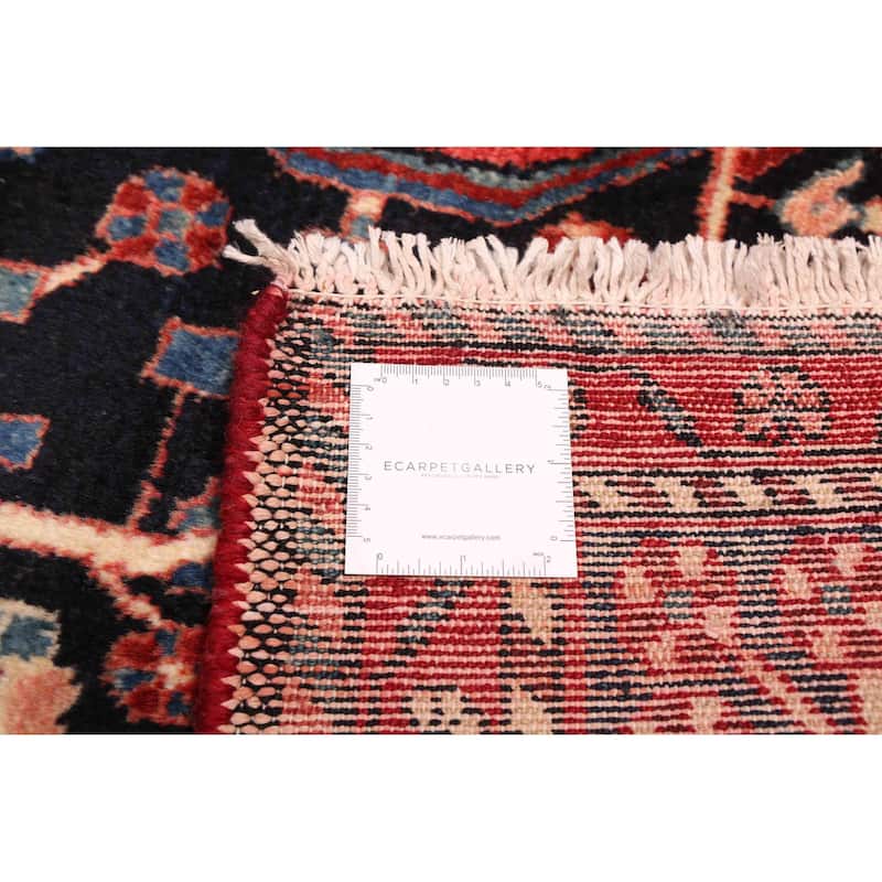 ECARPETGALLERY Hand-knotted Anatolian Vintage Dark Navy Wool Rug - 5'2 x 9'3