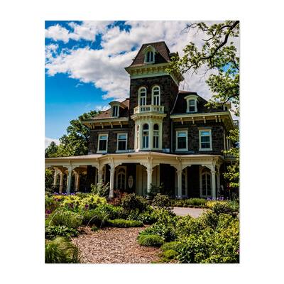 The Clyburn Arboretum Mansion and Gardens Botanical Art Print/Poster