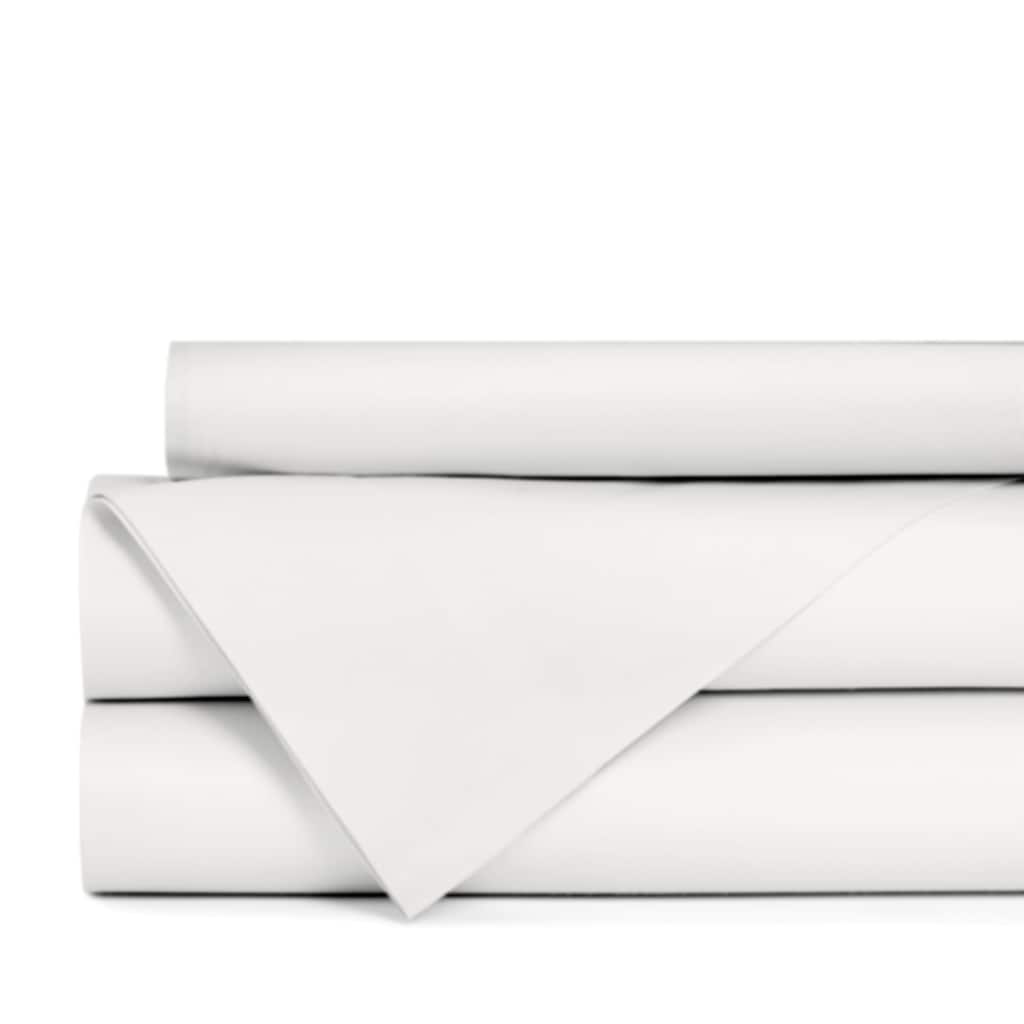 Portland Place 200TC Cotton White King Solid Sheet Set
