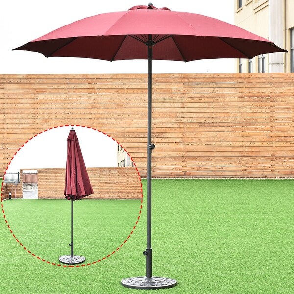 Shop Costway 8.2Ft Height Adjustable Outdoor Patio Umbrella Market Sun