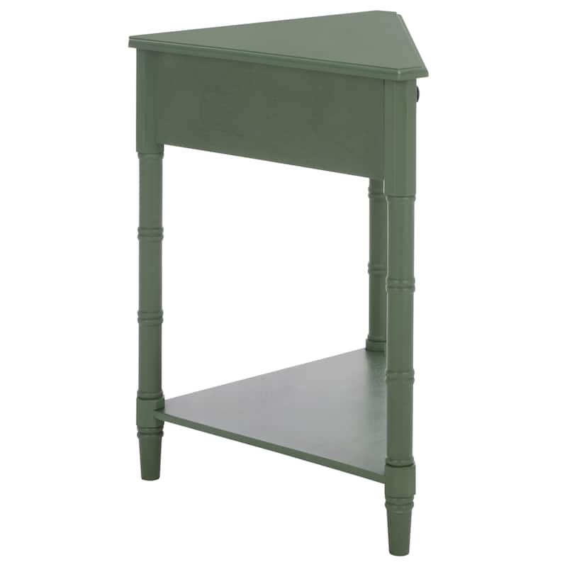 SAFAVIEH Calla Grey Corner Table - 33.9" x 17.3" x 28" - 34"W x 17"D x 28"H