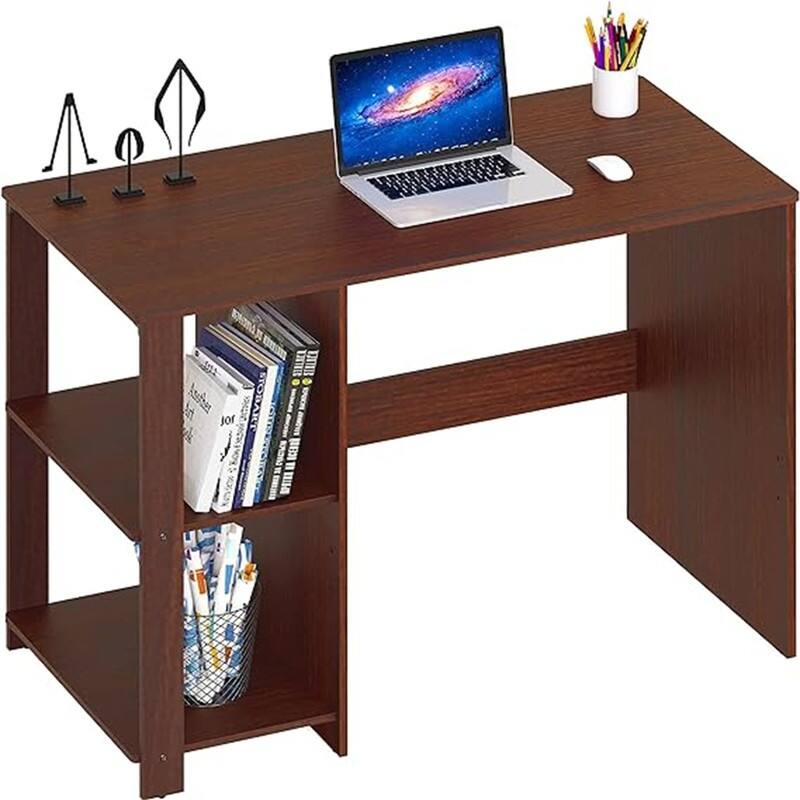Home Office Computer Desk with Shelves