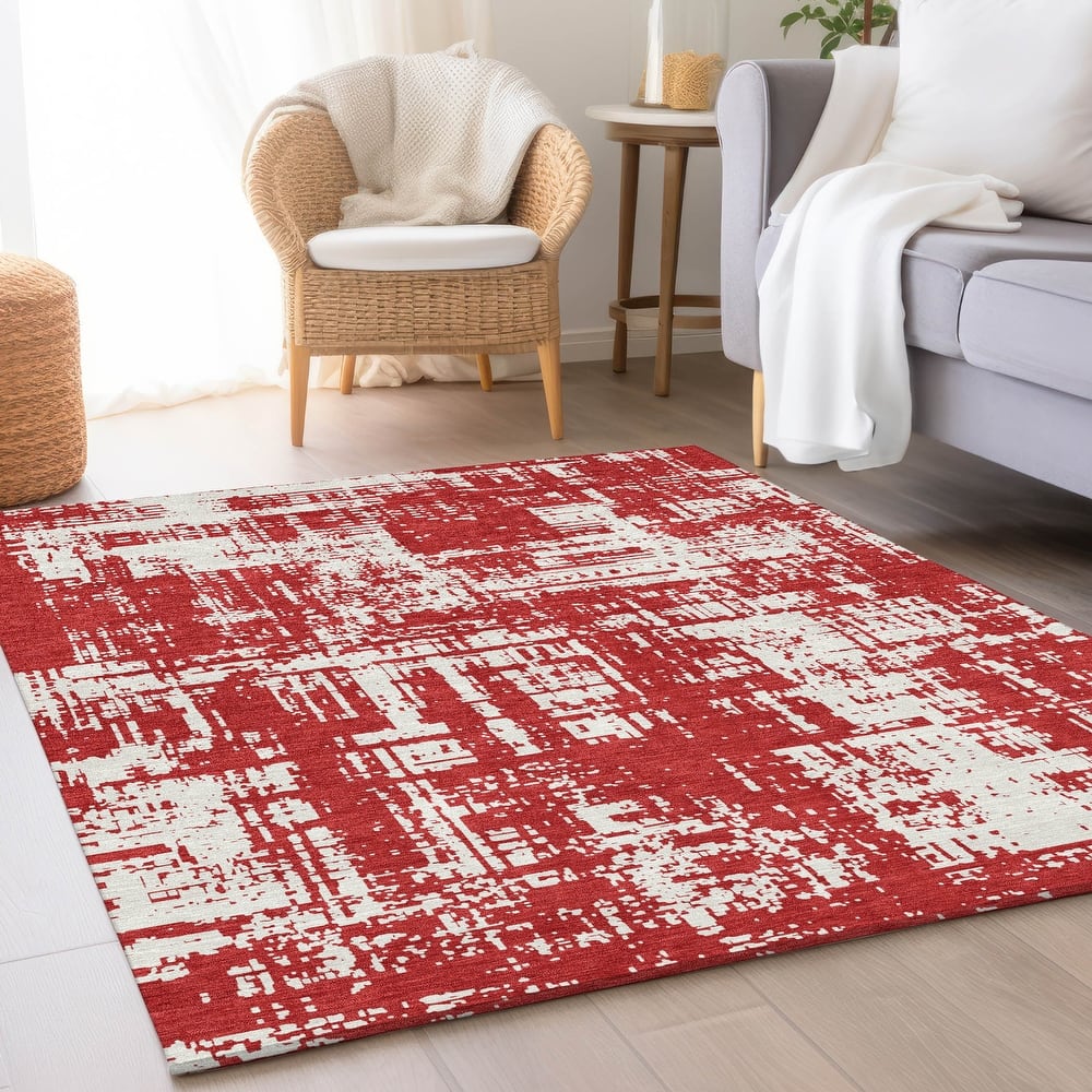 Premium Washable Super Soft Abstract Pixel Mayfield Rug