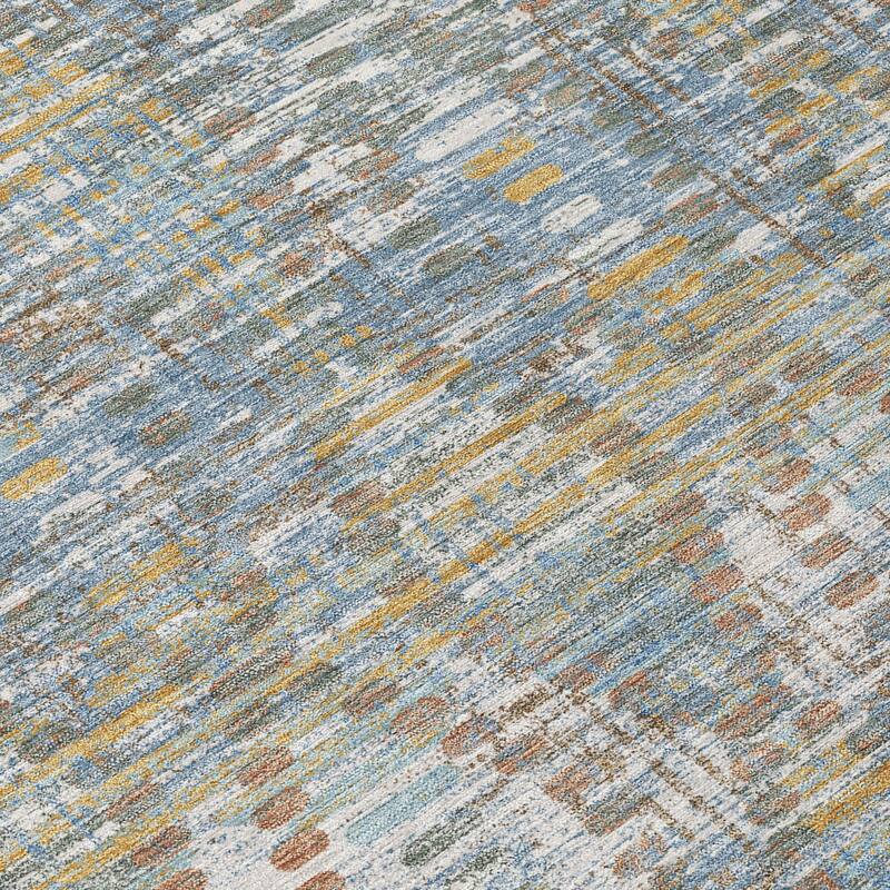 Machine Washable Indoor/ Outdoor Modern Ignacio Chantille Rug