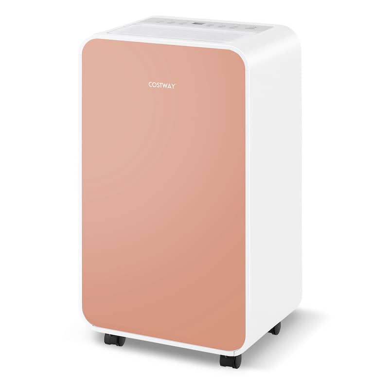 Dehumidifier 32 Pints/Day 3 Modes Portable 2500 Sq.Ft Blue/Pink/Yellow - Pink