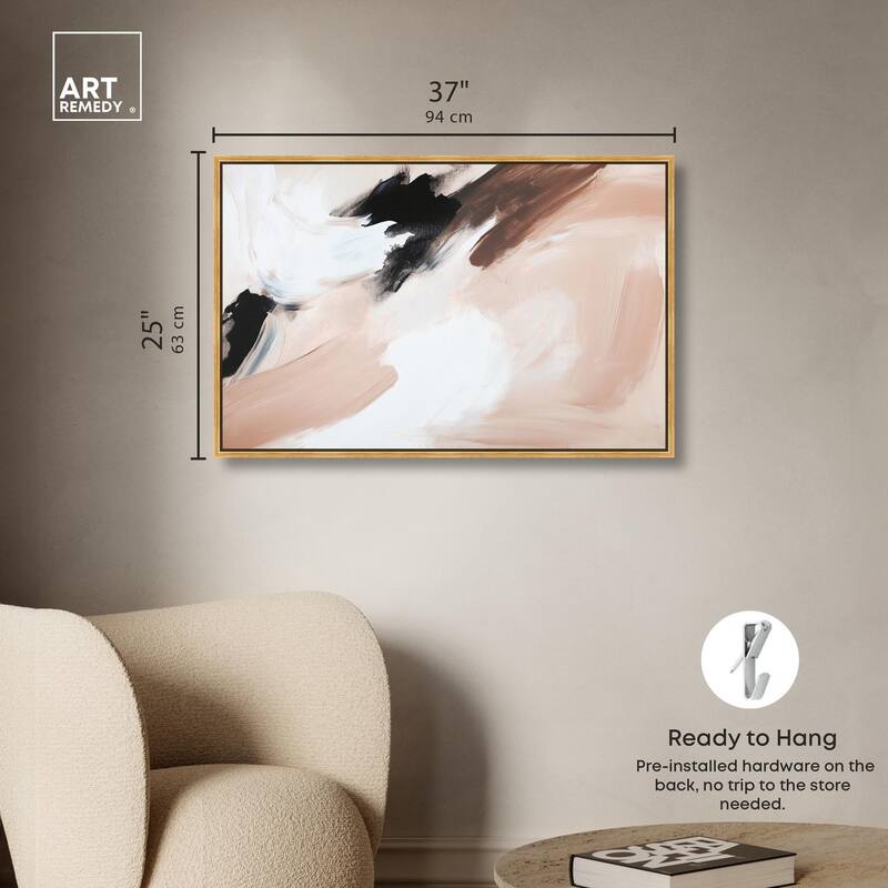 Swirls of Cream II Canvas by Art Remedy