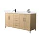 Option White Oak / White Quartz Top / Matte Black
