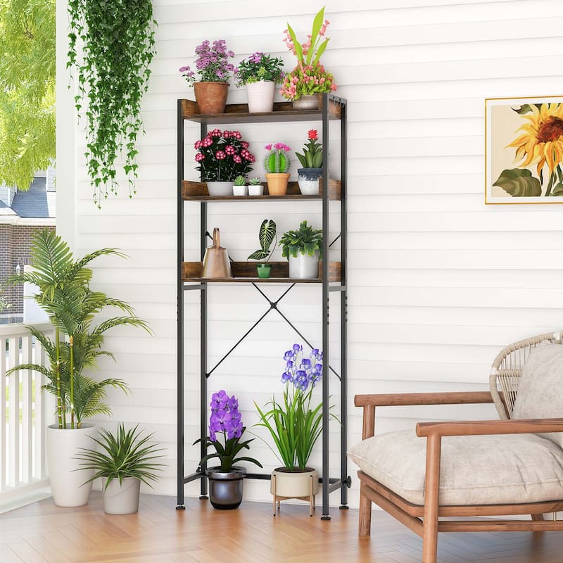 Costway 3-Tier Over-The-Toilet Bathroom Shelf Metal Frame Space Saver - See Details