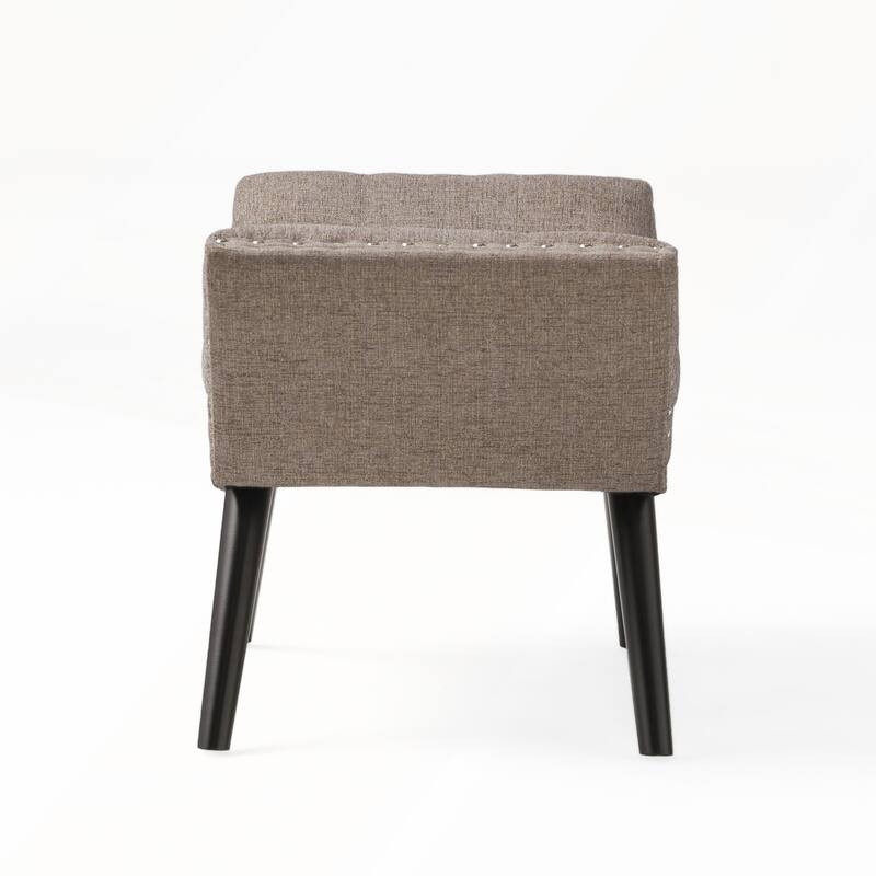 Accent Fabric Upholstered Ottoman for Bedroom or Living Room