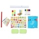 preview thumbnail 4 of 3, Easy Playhouse Wooden Whiteboard & Chalkboard Double-Sided Easel W/ Accessories