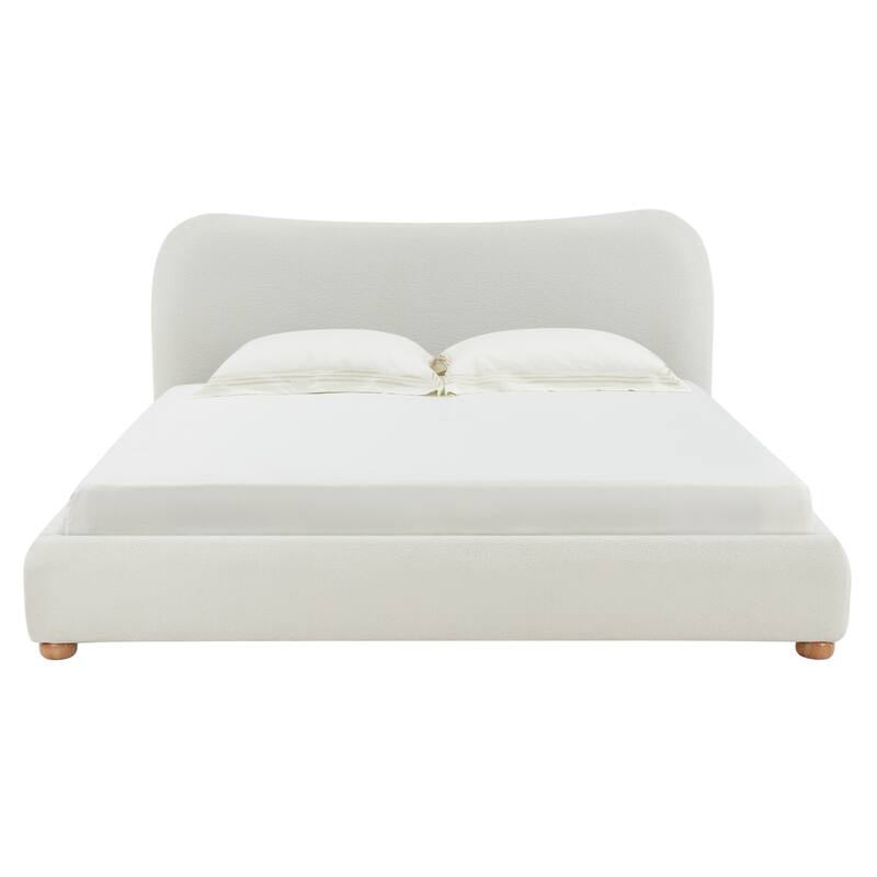 SAFAVIEH Couture Riina Boucle Bed - Ivory - King