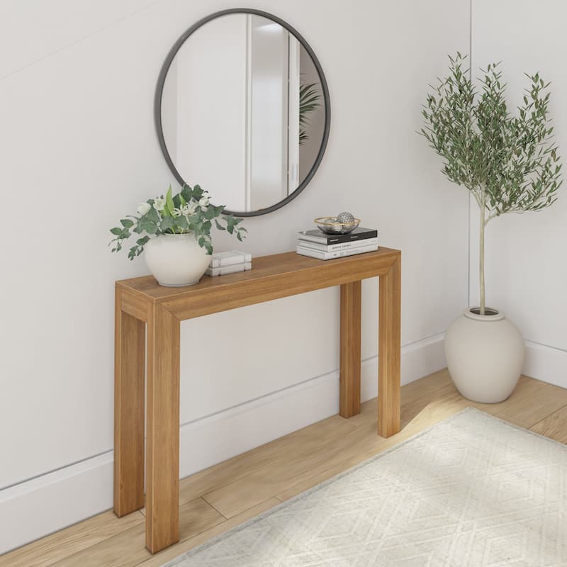 Plank and Beam Modern Console Table - 46" - Pecan