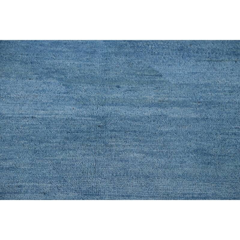 Blue Modern Gabbeh Oriental Rug Handmade Wool Carpet - 4'8"x 6'7"