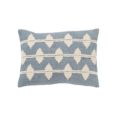 Rizzy Home Traditional Down Filled Decorative Pillow 14"x20"