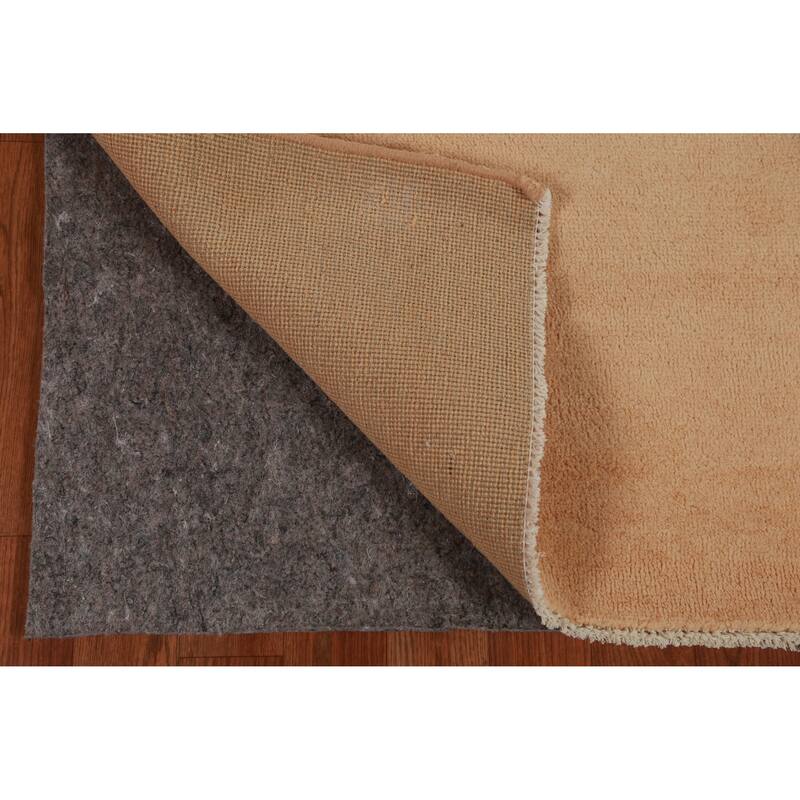Hand Knotted Oriental 100% Wool Carpet Modern Solid Oranges & Rust Gabbeh Runner Rug - 10' 3'' X 3' 1''