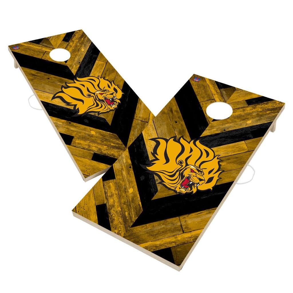 Arkansas Pine Bluff Golden Lions Cornhole Board Set