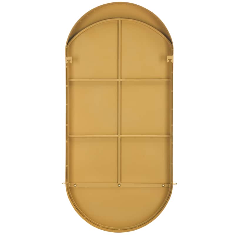 SAFAVIEH Wessley Modern 18 x 36-inch Oval Decorative Accent Mirror - 18.3 in. W x 6 in. D x 36 in. H