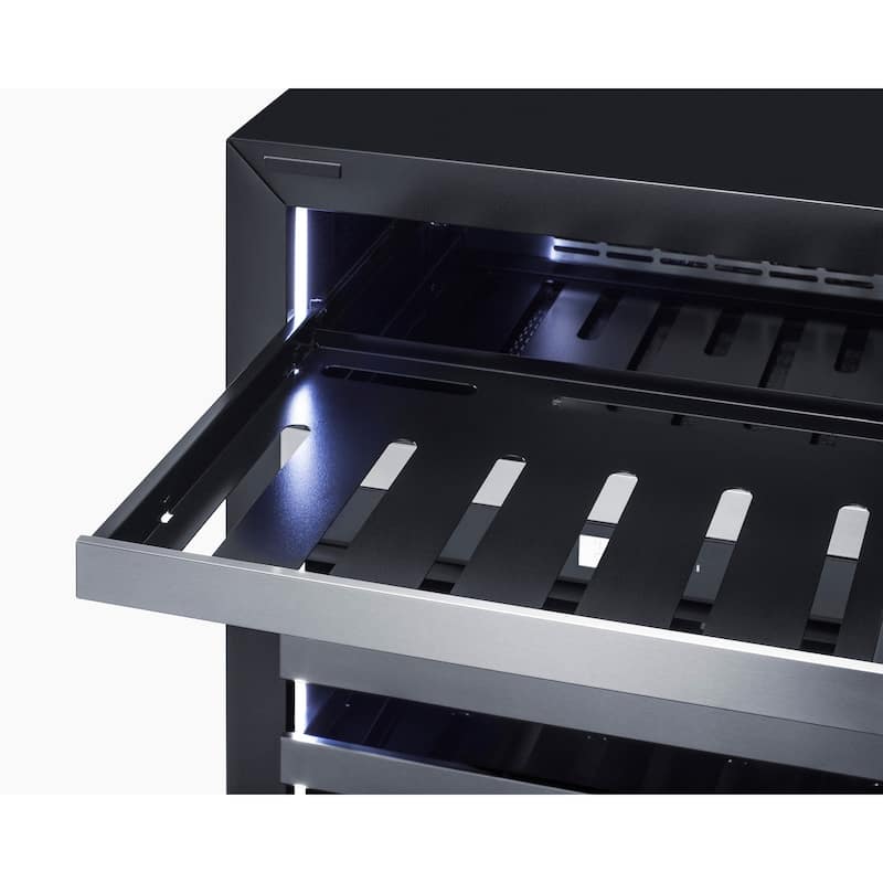 Summit CL244WC2 24" Wide 48 Bottle Capacity Built-In Wine Cooler with