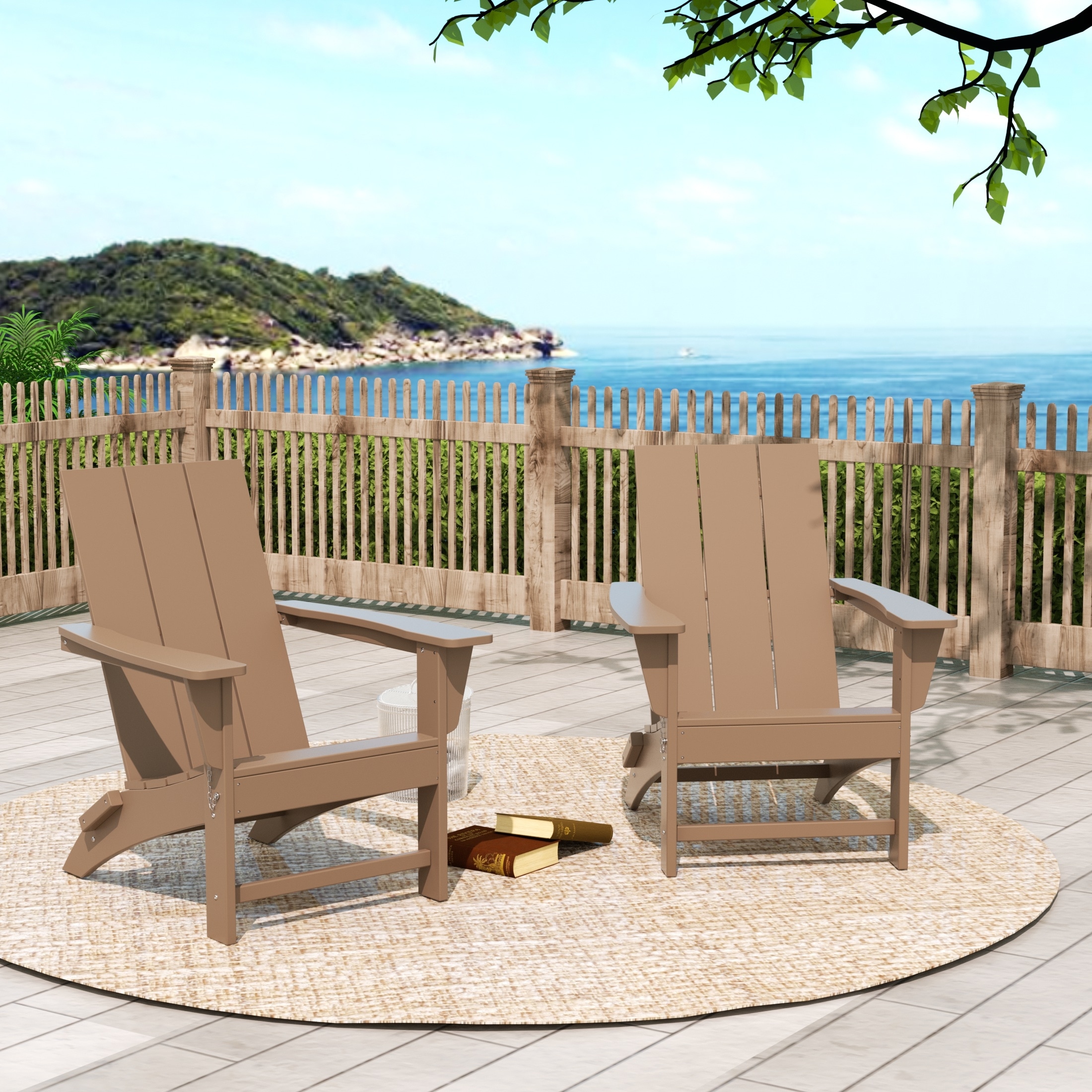 Folding poly online adirondack chair