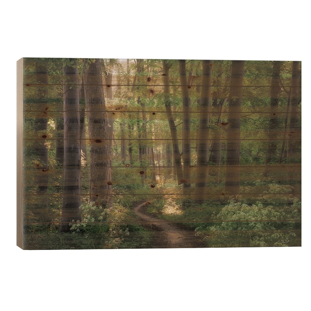 Spring Chaos Print On Wood by Martin Podt - Multi-Color