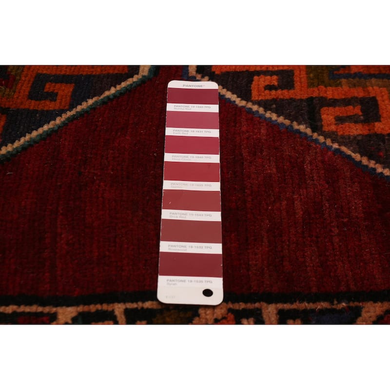 ECARPETGALLERY Hand-knotted Konya Anatolian Dark Red Wool Rug - 3'3 x 12'4