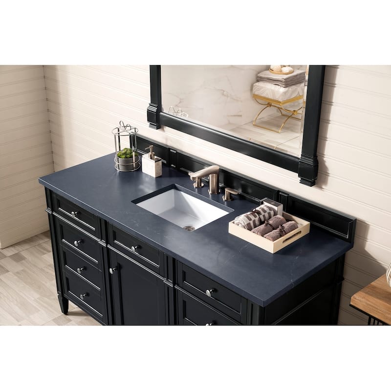 James Martin Vanities Brittany 60" Single Vanity, Black Onyx