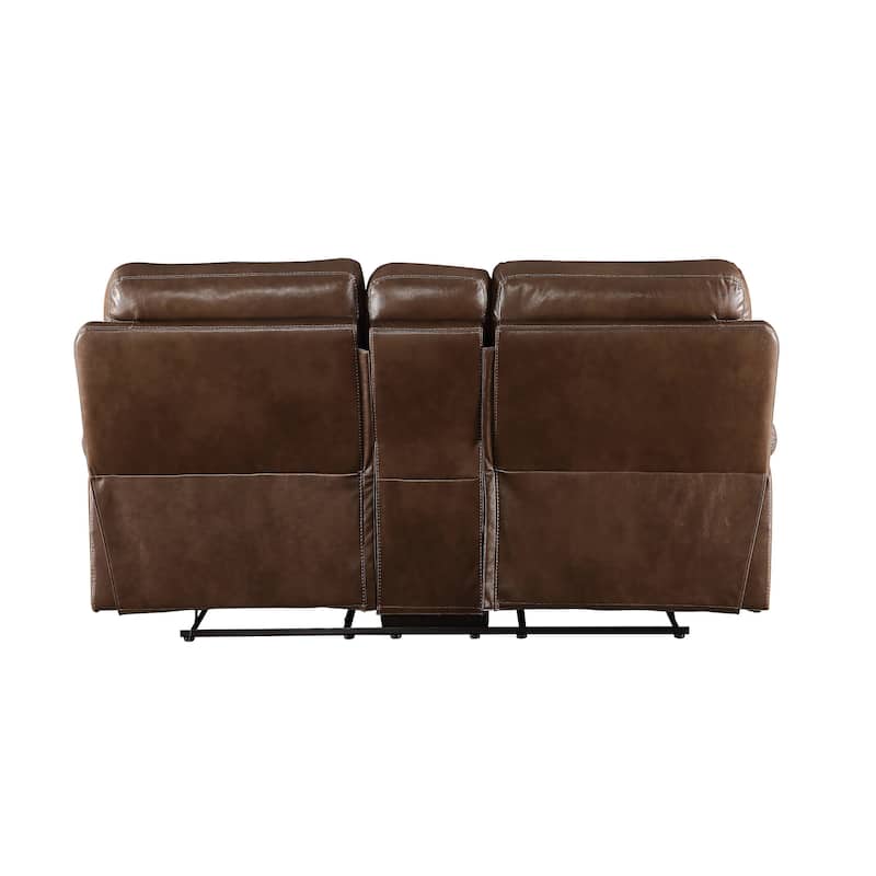 Graton Horizontal Tufted with Nailhead Trim Reclining Loveseat