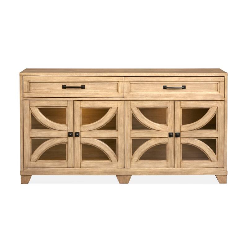 Magnussen Home Coventry Honey Maple Buffet - 66''W x 18''D x 36''H