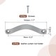 preview thumbnail 1 of 3, Leather Drawer Pull for Kitchen Bedroom Dresser Cupboard Grey - Grey