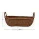preview thumbnail 10 of 8, Hand-Woven Wicker Basket w/ Handles, Natural