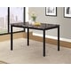 preview thumbnail 10 of 12, Roundhill Furniture Noyes Metal Dining Table with Laminated Faux Marble Top Black