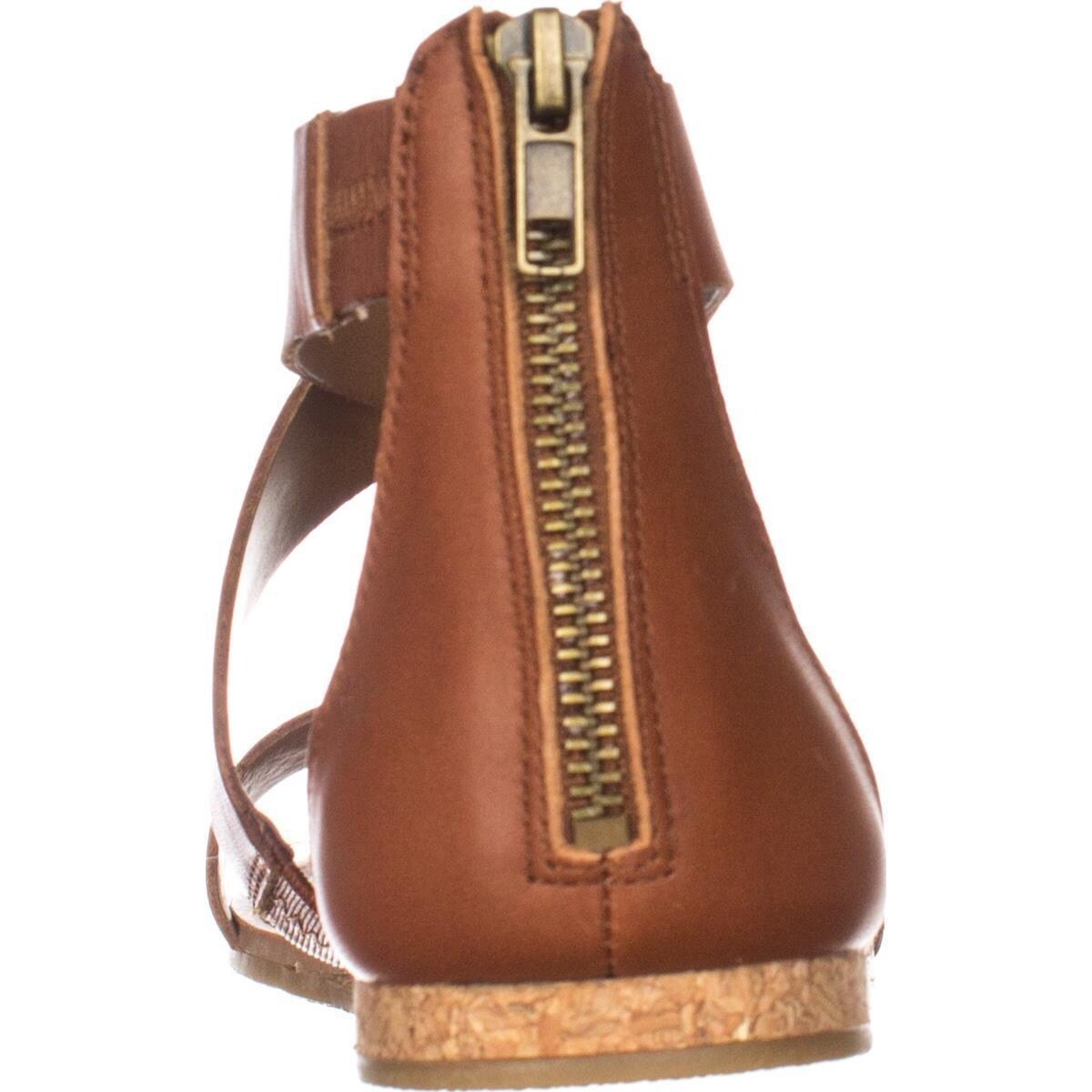 steve madden halley cognac leather sandals